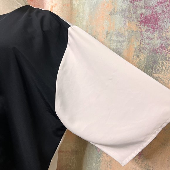 VTG📌 Ronnetta Stunning 90s Bold Color Blocks Big Button Down Blouse - Picture 5 of 16